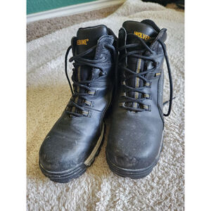 Men's Wolverine Carbon Max‎ Waterproof Work Boots Black Yellow